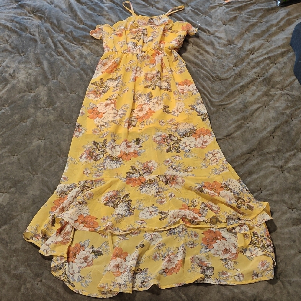 AS U Wish Yellow Floral Dress